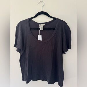 Outerknown Black Organic Cotton Short Sleeve Tee